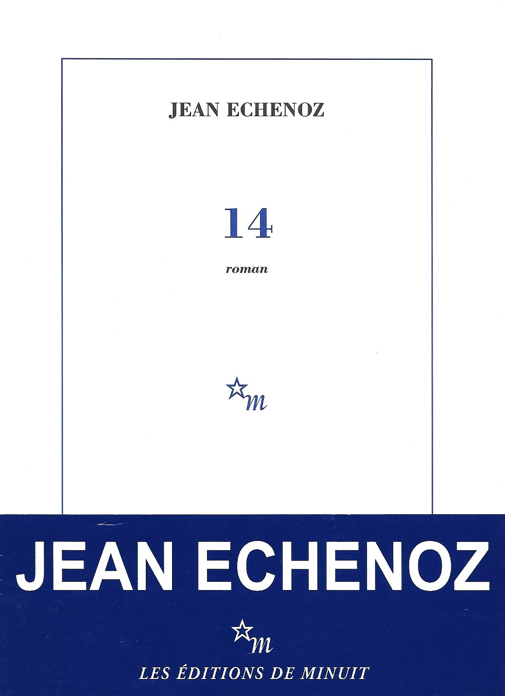 Jean Echenoz, 14, 2012, couverture
